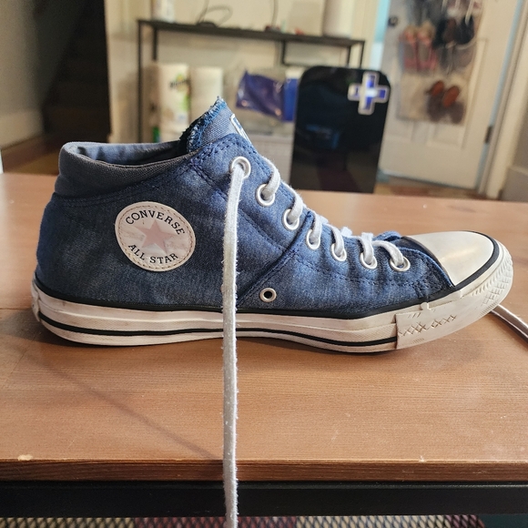 Converse Navy High-Tops with White Accents - Picture 3 of 6